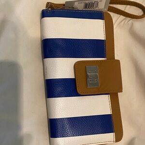 Reaction Kenneth Cole Blue and White Striped Phone Case